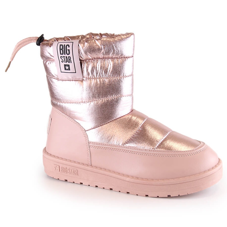 Stivali da neve da donna isolati rosa metallizzato Big Star II274119