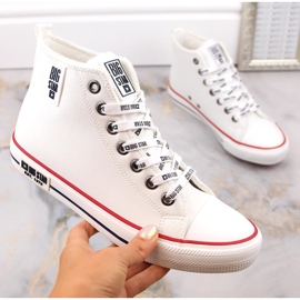 Scarpe da ginnastica isolate bianche Big Star KK274597 bianca