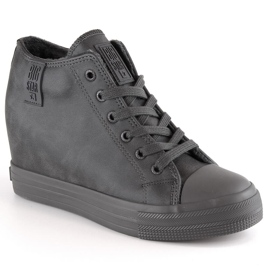 Sneakers con zeppa da donna isolate grigio Big Star MM274005