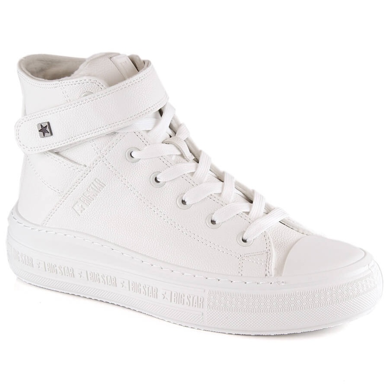 Sneakers isolate con lacci e velcro bianche Big Star MM274006 bianca