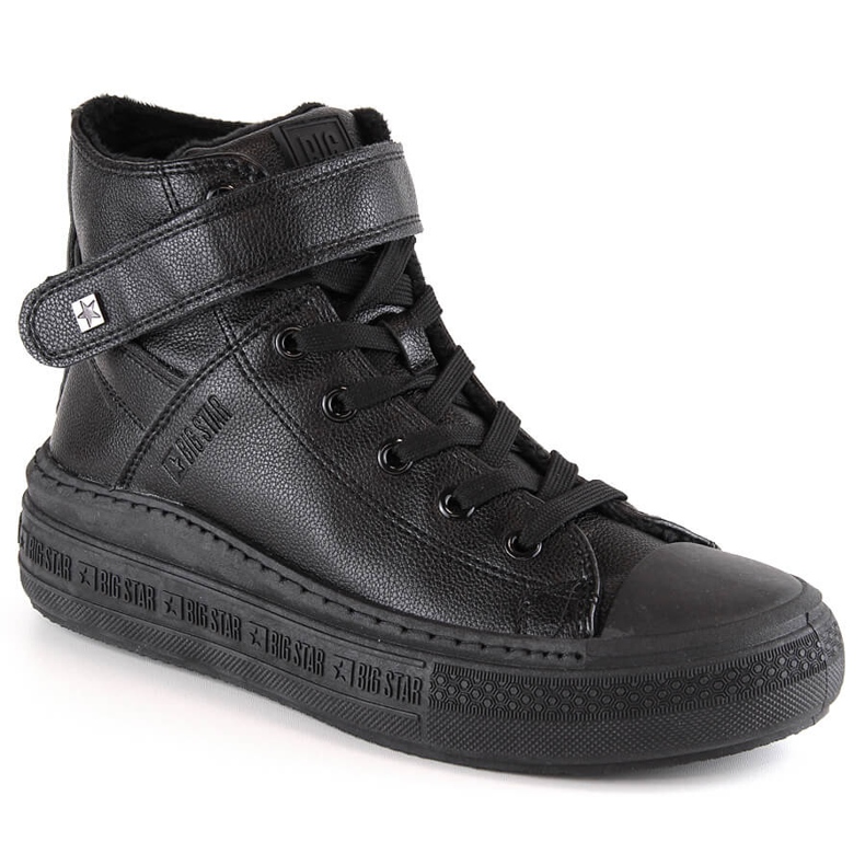 Sneakers isolate con lacci e velcro nere Big Star MM274008 nero