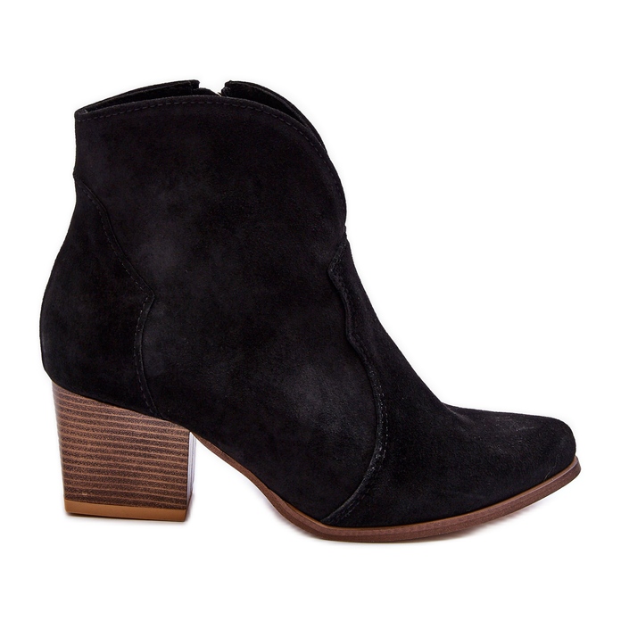 Lewski Shoes Stivali da cowboy in pelle scamosciata Leewski EV28 neri nero