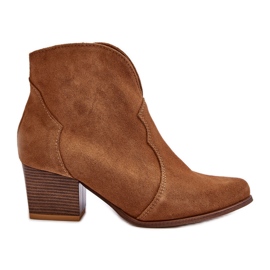 Lewski Shoes Stivali da cowboy in pelle scamosciata Lewski EV28 marroni marrone