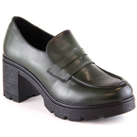 Scarpe da donna sul palo verde Potocki 12154