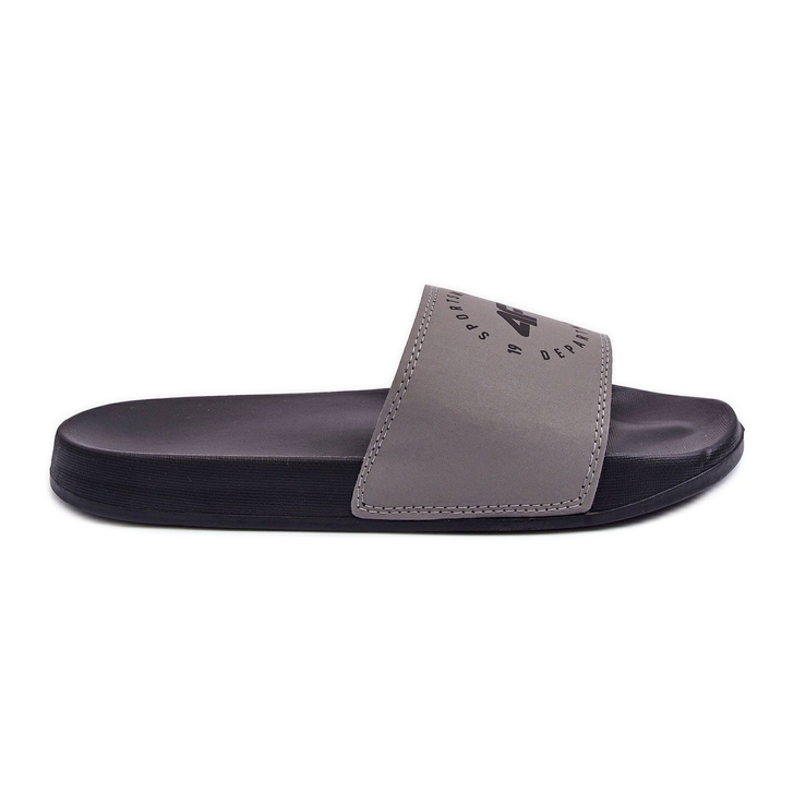 Pantofole Classiche da Uomo 4F 4FSS23FFLIM074-25S Grigio-Nero