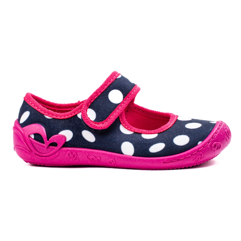Pantofole Shelovet a pois per bambina rosa