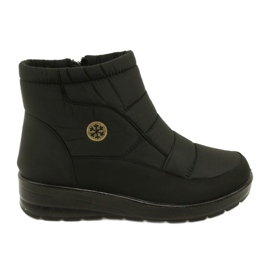 NEWS Stivali da neve femminili leggeri su 22sn26-5029 pelliccia nera nero
