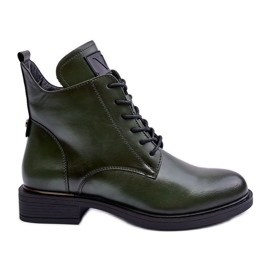 Vinceza Stivali da lavoro in pelle da donna verde Tedrick