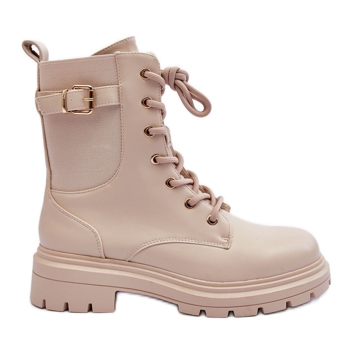 FD1 Stivali Worker Donna Beige Chrezy