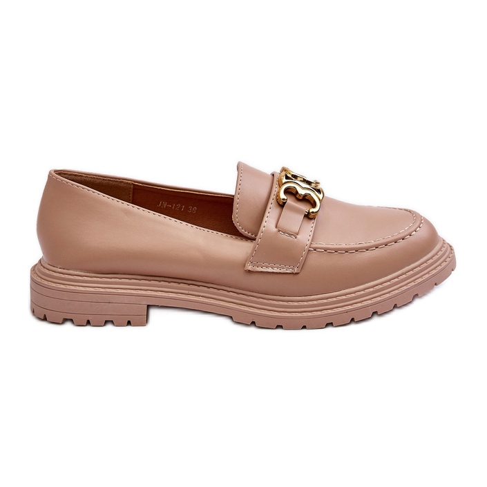 PS1 Mocassini Tacco Piatto Donna Beige Sincias