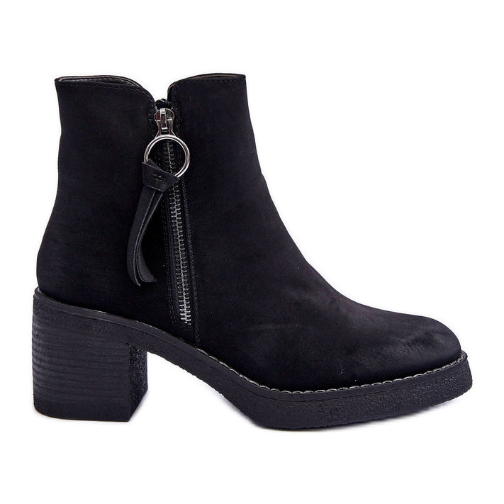 WS1 Stivali Classici Da Donna In Pelle Scamosciata Nero Limoso