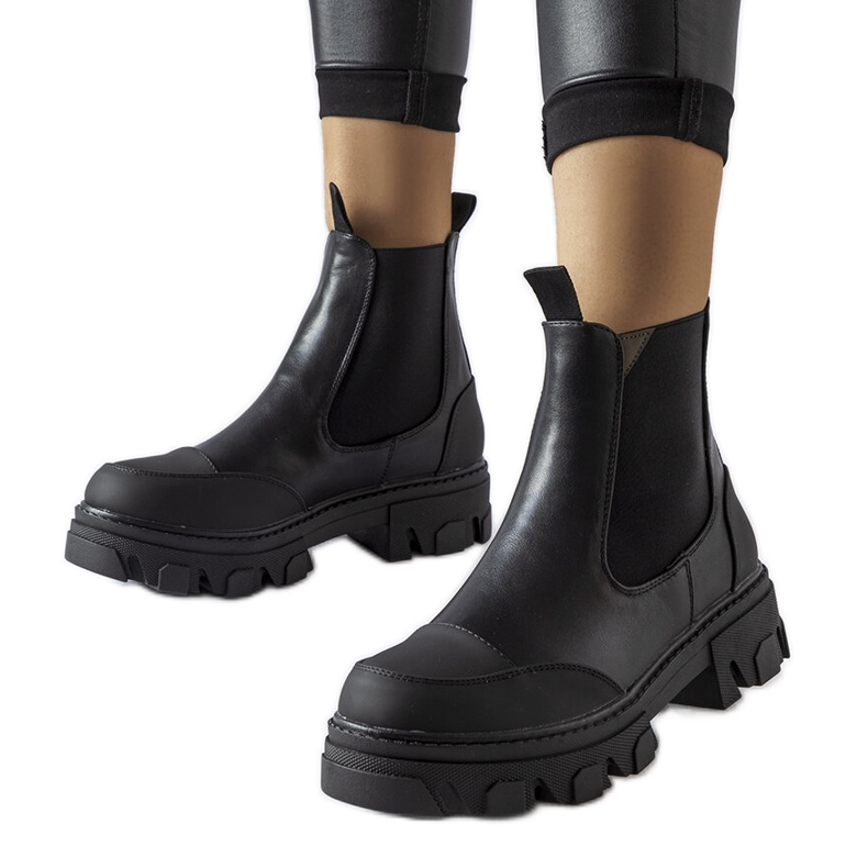 Stivali slip-on neri Sibyla nero