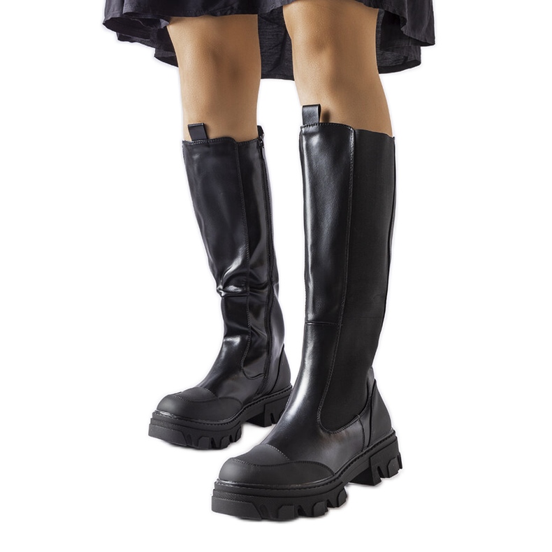 Stivali alti neri Pasquale nero