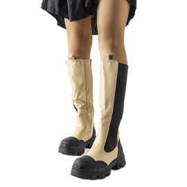 Stivali alti Pasquale beige