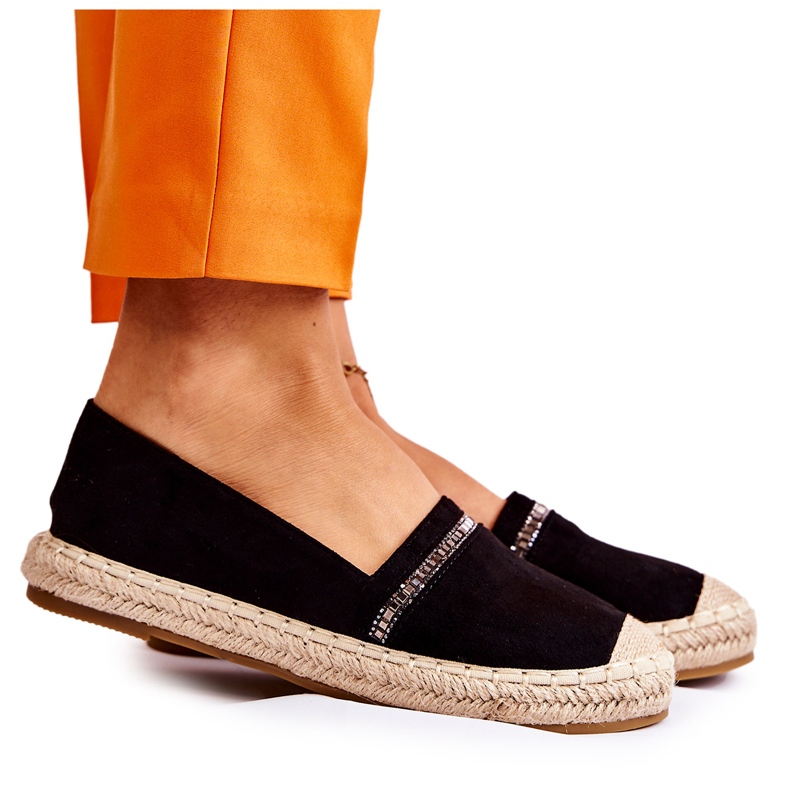 S.Barski Espadrillas classiche da donna nere Cersei nero