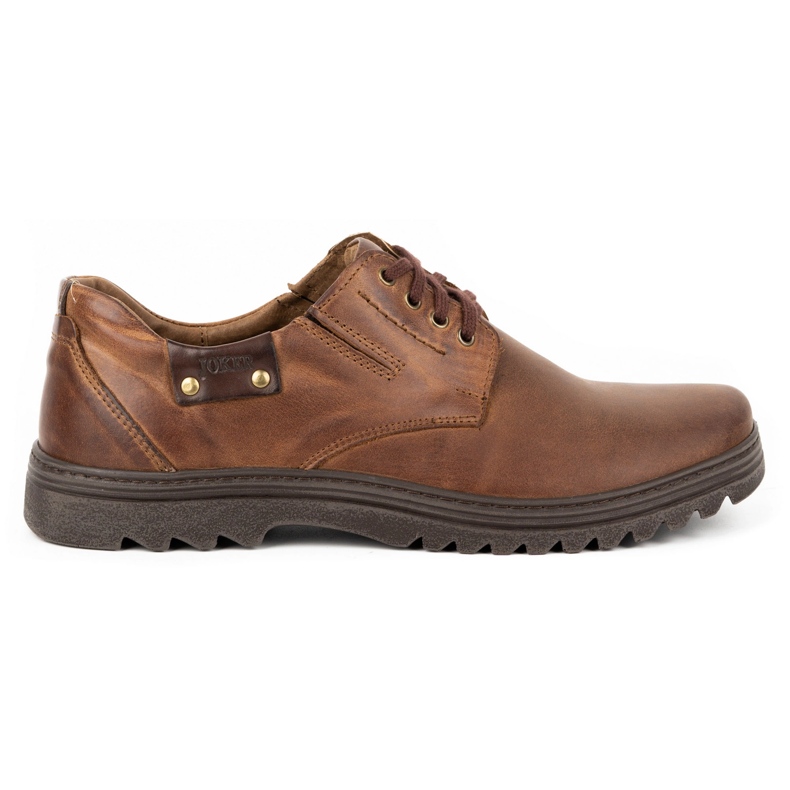 Joker Scarpa casual da uomo in pelle 510J marrone