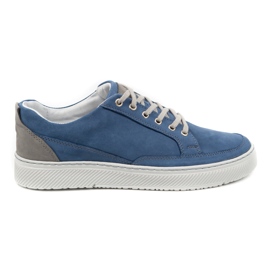 Olivier Scarpe Sneakers Uomo in Pelle 950MA blu