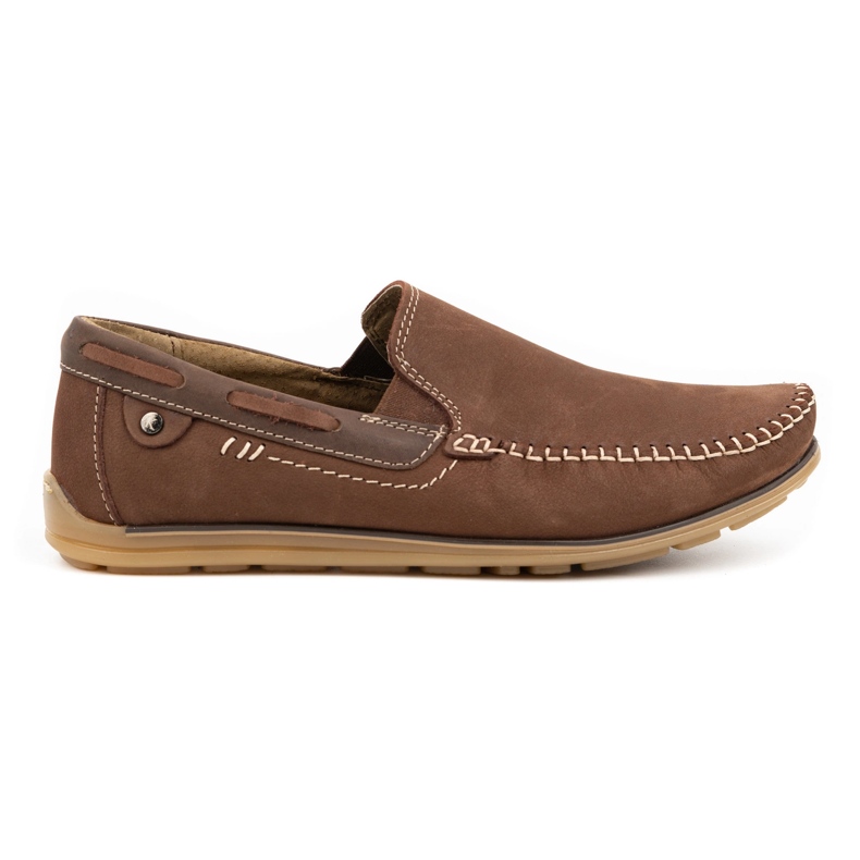 KOMODO Mocassini da uomo in pelle 920K marrone