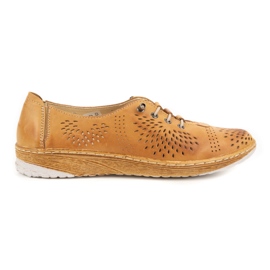 WASAK Scarpe da donna sneakers in pelle 0626W rosso arancia