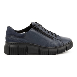 WASAK Scarpe da donna sneakers in pelle 0663W blu navy