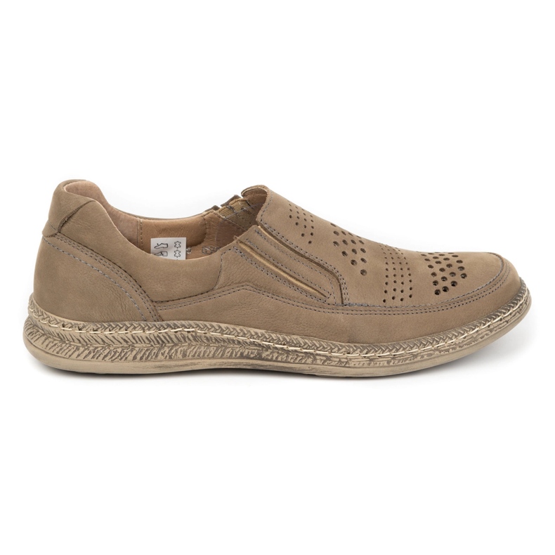 WASAK Scarpa estiva da uomo in pelle 0116W marrone