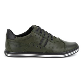 Polbut Scarpe casual da uomo in pelle 1801p verde