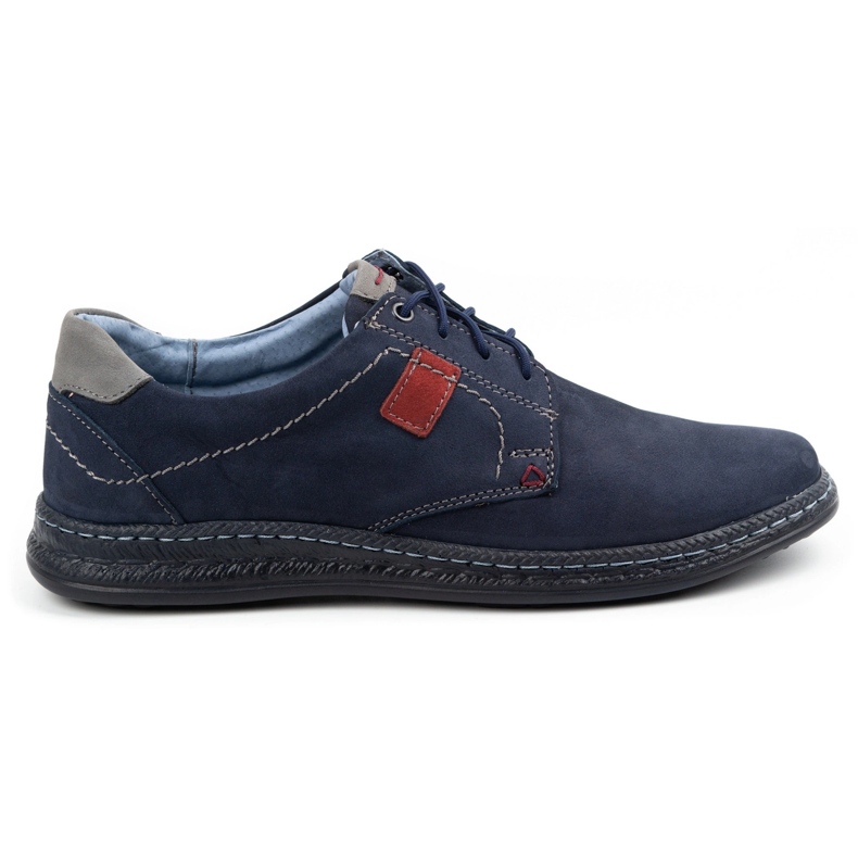 Olivier Scarpe casual da uomo in pelle 930MA blu navy