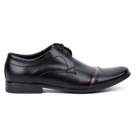 Olivier Scarpa formale da uomo in pelle 210V2 nera nero