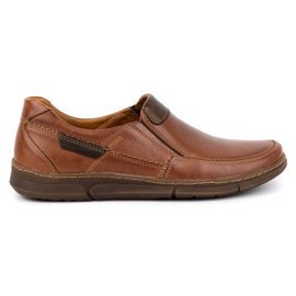 Olivier Slip-on da uomo in pelle 62K marrone