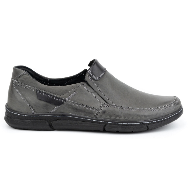 Olivier Slip-on da uomo in pelle 62K grigio