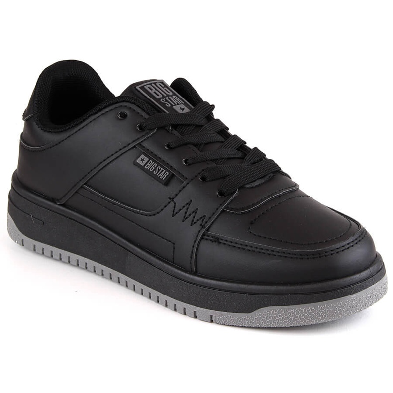 Scarpe sportive sneakers stringate nere Big Star MM274353 nero