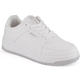 Scarpe sportive sneakers stringate bianche Big Star MM274354 bianca