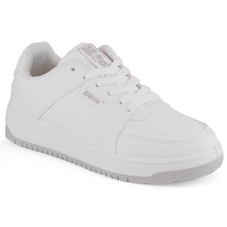Scarpe sportive sneakers stringate bianche Big Star MM274354 bianca
