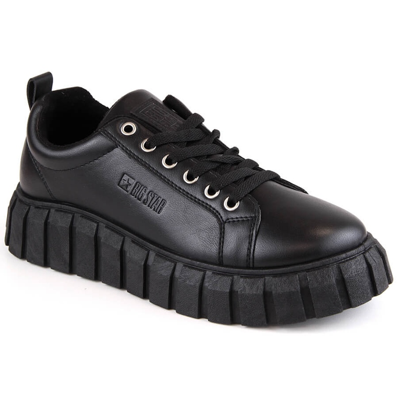 Scarpe stringate da donna nere Big Star MM274617 nero