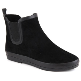 Stivali da pioggia stivali slip-on impermeabili neri Potocki RB36063 nero