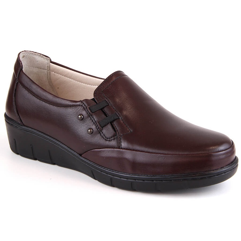 Scarpe da donna comode in pelle con fascia elastica T.Sokolski J304 rosso