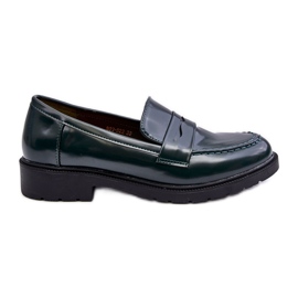 FG2 Mocassini da donna classici Verde Faradays