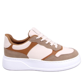 Sneakers da donna Brewer Khaki panda beige