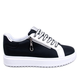 Sneaker Hopper nera con suola alta nero