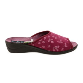 Pantofole in velluto bordeaux Adanex 28271 Aloe Vera multicolore