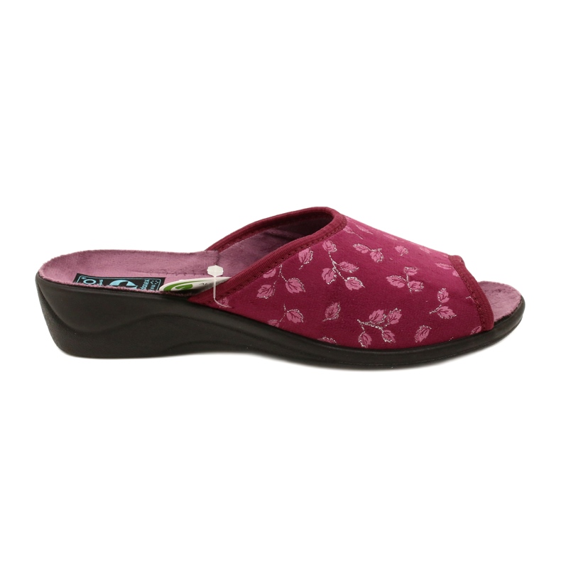 Pantofole in velluto bordeaux Adanex 28271 Aloe Vera rosso