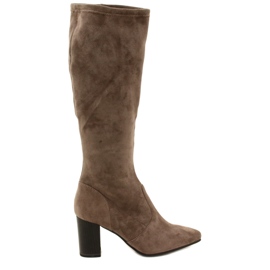 Stivaletti da donna Beige-Tortora Stretch Caprice 9-25520-41 355