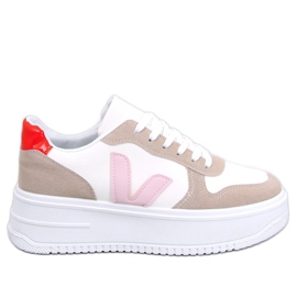 Sneakers da donna Pyles BIANCO/ROSA