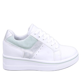 Sneakers con zeppa Tobey Green bianco