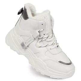 News Sneakers isolanti da donna con suola spessa bianche NOVITÀ bianco