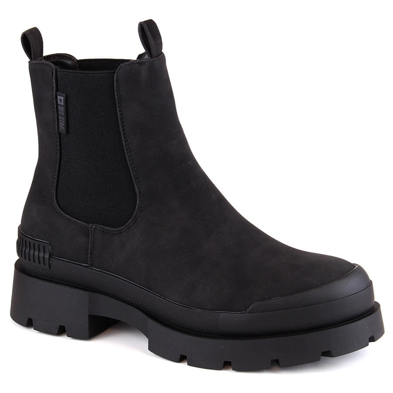 Stivaletti Chelsea da donna sulla piattaforma nera Big Star MM274319 nero