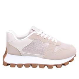 Sneakers a suola alta Bois Beige