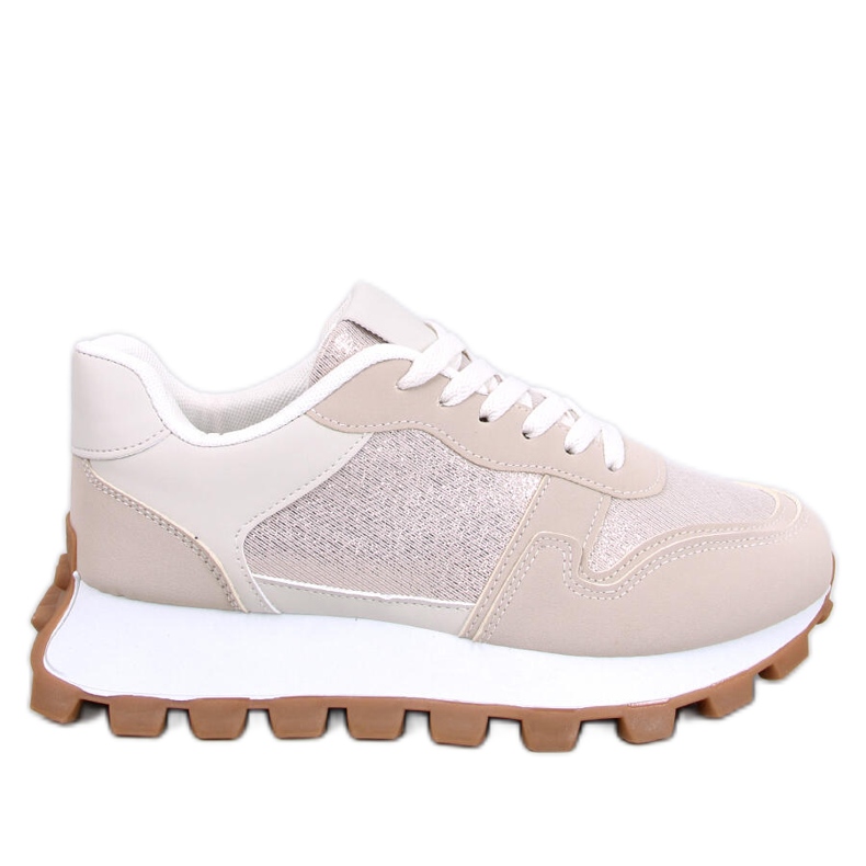 Sneakers a suola alta Bois Beige