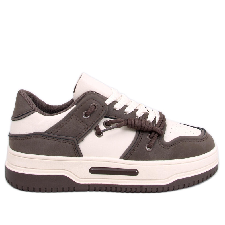 Sneakers a suola alta Clavell Coffee beige