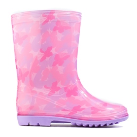 Stivali da pioggia Shelovet rosa da bambina